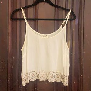 Embroidered tank top